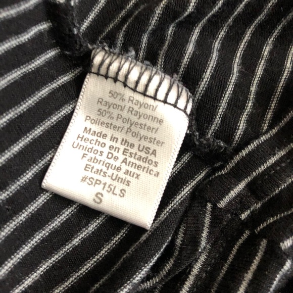 Beyond yoga striped tee small black white - Picture 5 of 5